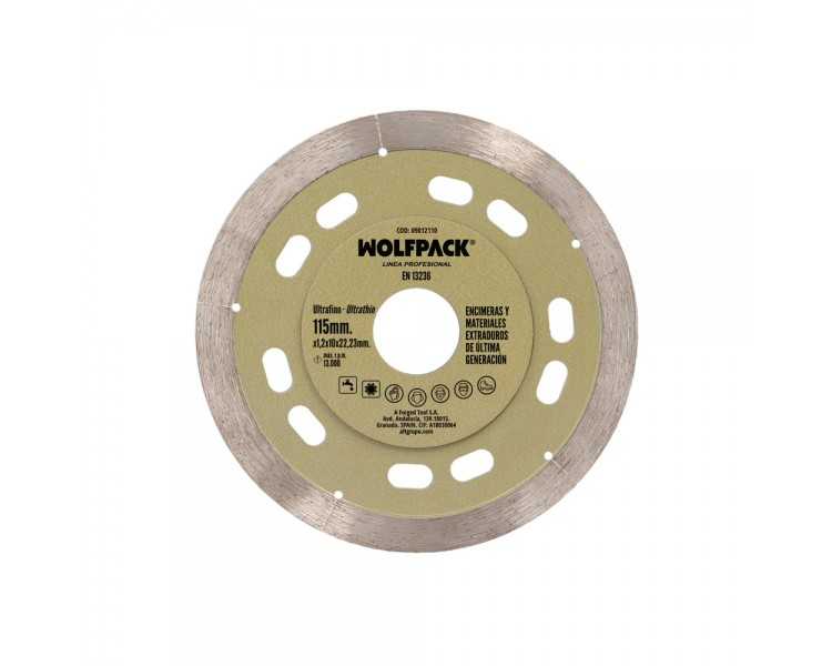 Disco Diamante Ø 115 mm. Materiales de Ultima Generación. Segmento de 10 mm.