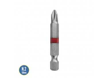 Puntas Largas Destornillador Phillips Nº 2 (2 Piezas). Acero S2 al Cromo Vanadio. Puntas Hexagonales, Destorpuntas,