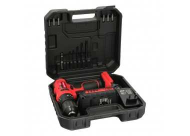 Taladro Atornillador 20 V. Con 2 Velocidades y Percutor. Bateria 2 Ah. Par Apriete 35 Nm.