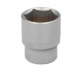 Llave Vaso 1/2" Hexagonal 27 mm. Perfil de 6 caras. Acero Cromo Vanadio, Aristas Redondas