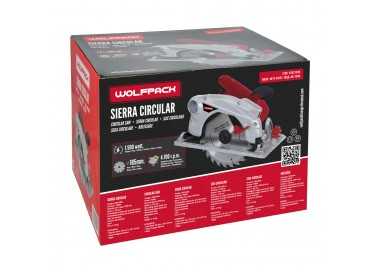 Sierra Circular 1300 Watt. Con Laser Disco 185 mm. 4.700 RPM Corte Inglete Regulador de Profundidad. Ingletadora, Sierra Madera
