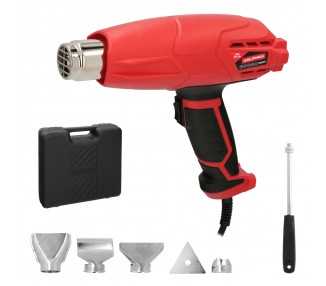Pistola Aire Caliente 2000 Watt. 2 Potencias Con  Accesorios. Decapador, Pistola Decapar Aire Caliente