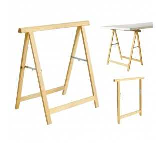 Caballete Madera de Pino Macizo 74x74cm Alto