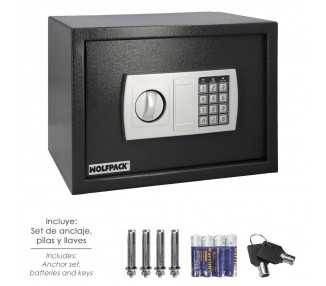 Caja Fuerte Sobreponer Electrica 35x25x25 cm.