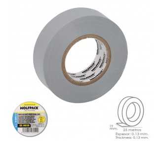 Cinta Aislante Profesional Gris Espesor 0.13 mm. Ancho 19 mm. Rollo 25 Metros Cinta Electricista, Cinta Aislante Cables