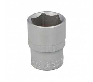 Llave Vaso 1/2" Hexagonal 22 mm. Perfil de 6 caras. Acero Cromo Vanadio, Aristas Redondas