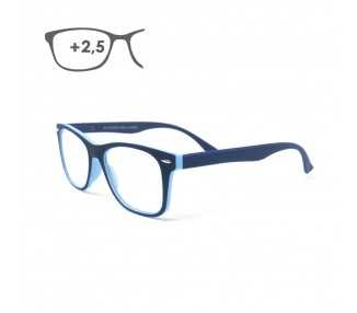 Gafas Lectura Illinois Azules. Aumento +2,5 Gafas De Vista, Gafas De Aumento, Gafas Visión Borrosa