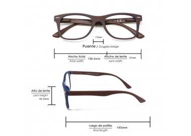 Gafas Lectura Illinois Rojas Aumento +1,5 Gafas De Vista, Gafas De Aumento, Gafas Visión Borrosa