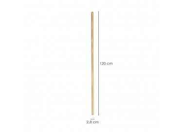 Mango Madera Para Cepillo Barrendero Con Garra. 1200 x Ø 28 mm.