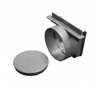 Tapa Para Canaleta Garaje Con Salida Ø 110 mm.
