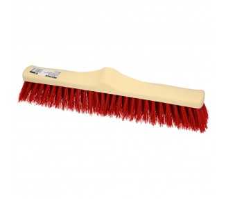 Cepillo Barrendero Industrial Fibra Suave PVC. Soporte Polipropileno 50 cm. (Sin Mango)