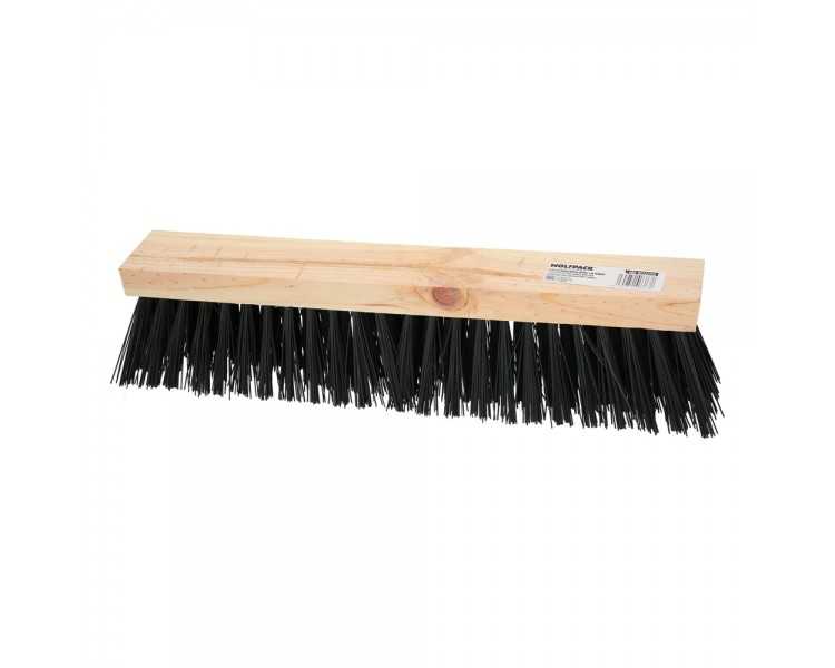 Cepillo Barrendero Industrial Fibra PVC Soporte Madera 50 cm. (Sin Mango)