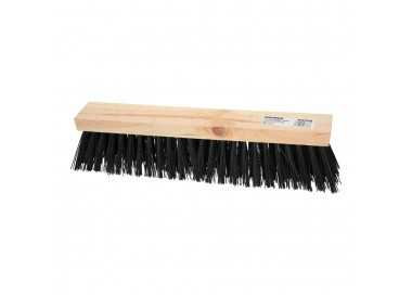 Cepillo Barrendero Industrial Fibra PVC Soporte Madera 50 cm. (Sin Mango)