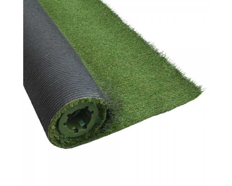 Cesped Artificial 12 mm. Rollo 2x25 metros. Césped Moqueta Para Interior y Exterior. Jardín, Terraza, Balcón. Uso Domestico
