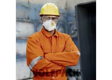 Mascarilla Respiratoria FFP2 Con Valvula. Plegable (20 Unidades) Envasadas Individualmente