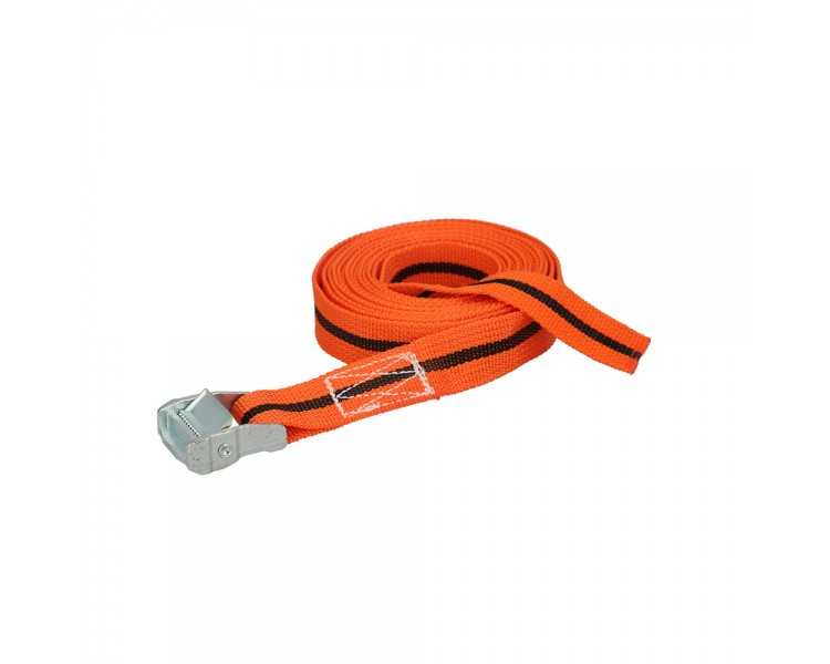 Cinta De Amarre Con Trinquete 5 metros x 38 mm. Trinquete Metalico Automatico, Cincha, Eslinga Mercancia, Correa Sujeción