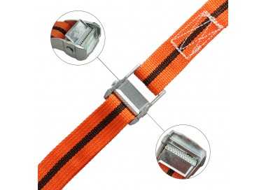 Cinta De Amarre Con Trinquete 5 metros x 38 mm. Trinquete Metalico Automatico, Cincha, Eslinga Mercancia, Correa Sujeción