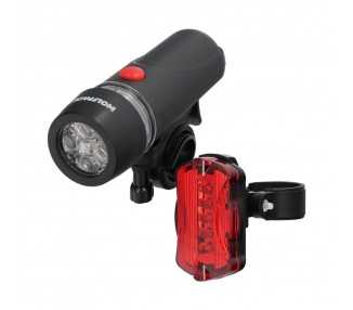 Kit Luces Led Delantera y Trasera Para Bicicleta / Patinete. Funcionamiento a Pilas.