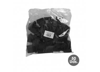 Contera Interior Plastico Cuadrada 60x60 mm. Color Negro. Bolsa 50 Unidades. Contera Mesa, Silla, Muebles, Estanteria
