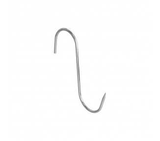 Gancho Carnicero Inoxidable Nº 3 de 140 x 5 mm. gancho para productos carnicos.
