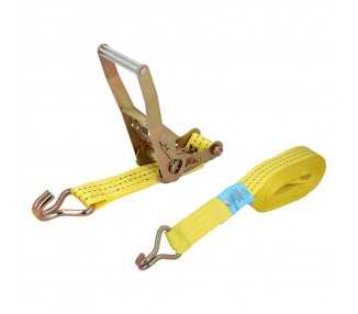Cinta De Amarre Con Ratchet 12 metros x 50 mm. Trinquete Metalico Automatico, Cincha, Eslinga Mercancia, Correa Sujeción
