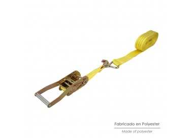 Cinta De Amarre Con Ratchet 12 metros x 50 mm. Trinquete Metalico Automatico, Cincha, Eslinga Mercancia, Correa Sujeción