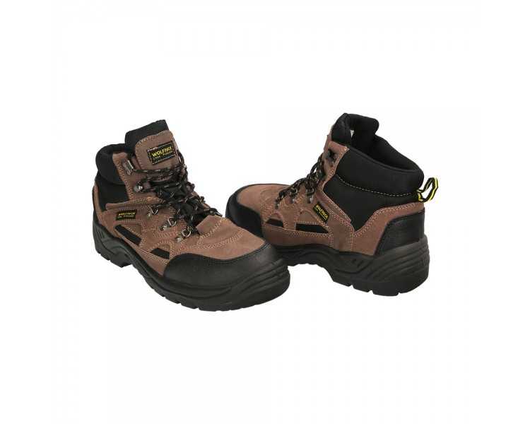 Botas Seguridad "Tiborx" S1P+SR+FO  Talla 45 Puntera Reforzada, Suela Antiperforación Antideslizante. Botas Trabajo Seguridad (P