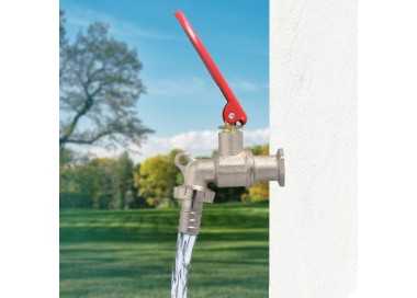 Grifo Esfera 1/2"  Con Sistema De Bloqueo Por Candado Grifo Jardin Exterior, Grifo Con Bloqueo y Conector Manguera