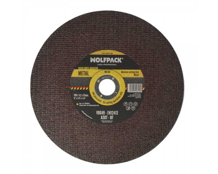Disco Corte Abrasivo  Metal Ø 300 x Ø 32 mm. Espesor 3,2 mm. Disco Radial / Amoladora Universal Con Todas Las Amoladoras