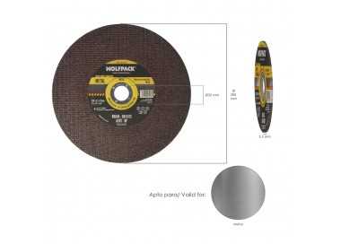 Disco Corte Abrasivo  Metal Ø 300 x Ø 32 mm. Espesor 3,2 mm. Disco Radial / Amoladora Universal Con Todas Las Amoladoras