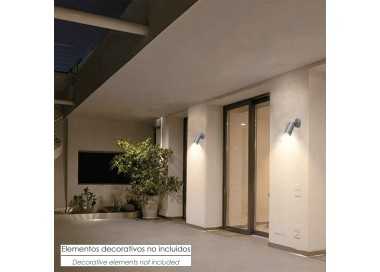 Lampara Aplique Exterior GU10 IP44 Color Antracita Aplique Techo, Luz Jardín, Lámpara Jardín, Luz Exterior, Aplique Jardín