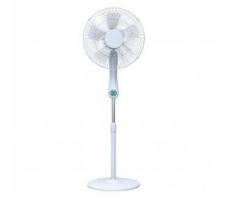 Ventilador Suelo Silencioso Con Mando. Ø 43 cm. Altura 140cm. 55 watt. 55 watt. Ventilador programable. Ventilador oscilante.
