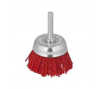 Cepillo Nylon Taza Ø 50 mm. 1/4". Cepillo De Lijado Nailon. Cepillo Para Taladro De Nailon, Cepillo De Alambre Abrasivo De Nylon