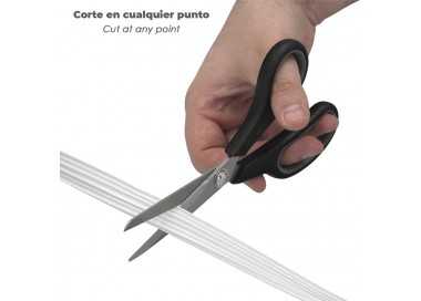 Burlete Caucho Blanco Rollo 6 Metros x 9 mm. Sellador Ventanas y Puertas. Aisla Del Ruido. Para Umbrales de 1 A 3,5 mm.