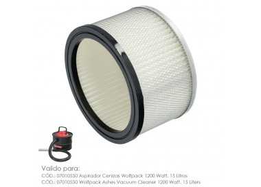 Filtro Para Aspirador De Cenizas Aspirador Cenizas Wolfpack 1200 Watt. 15 Litros (Codigo 07010550)