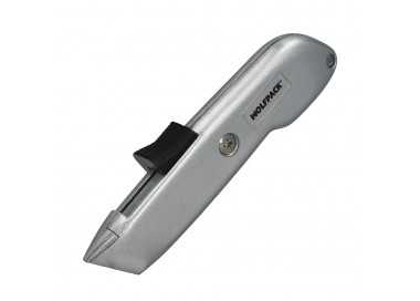 Cutter Autoretractil Con Hoja Acero Sk5 Carcasa De Aluminio Diseño Ergonomico, Cuchillo Seguridad, Cutters Seguridad,