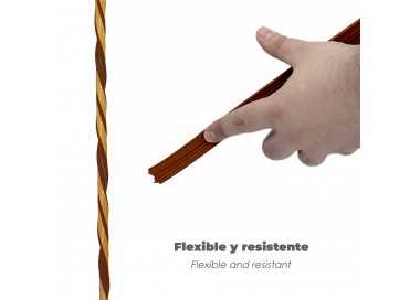 Burlete Caucho Marron Rollo 6 Metros. x 9 mm. Sellador Ventanas y Puertas. Aisla Del Ruido. Para Umbrales de 1 A 3,5 mm.