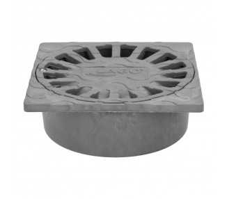 Sumidero Sifónico Pvc  25x25 cm. Salida De Ø 90 / 110 mm. desagüe, Desaguadero, Tragadero, Alcantarilla,