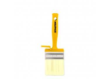 Brocha Profesional Techos 70x30 mm. Cerda Blanca. Mango Ergonomico, Con Gancho. Brocha Pintura, Brocha Pintor Profesional