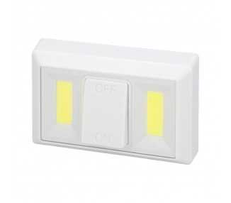 Linterna / Luces Led Para Pared / Armario A pilas (4 AAA) 250 Lumenes (Fijación Mediante Pegatina, Iman o Tornillos)