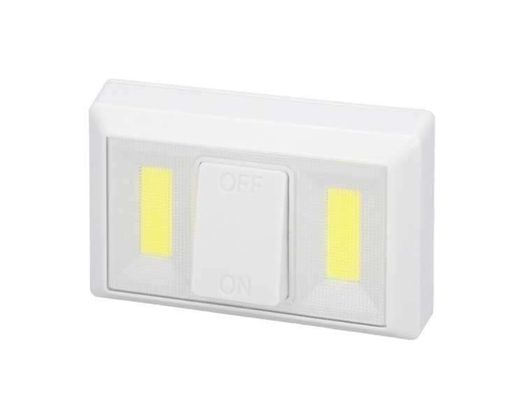 Linterna / Luces Led Para Pared / Armario A pilas (4 AAA) 250 Lumenes (Fijación Mediante Pegatina, Iman o Tornillos)