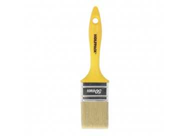 Paletina Profesional Cerda Blanca Ancho 50 mm. Cerdas Naturales Mango Plastico Ergonomico, Brocha Pintor, Pincel Pintura