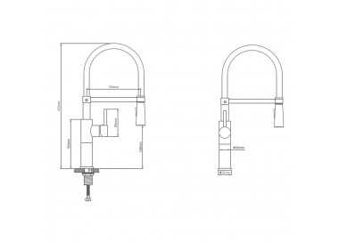 Monomando Fregadero Flexible Con Soporte Grifo Flexible Chorro Aireado, Chorro Rociado. Grifo Cocina, Grifo Alto,Grifo Fregadero