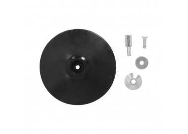 Plato Taladro Nylon Ø 125 mm. Con Espiga Ø 6 mm. Disco Plástico Para Bonete