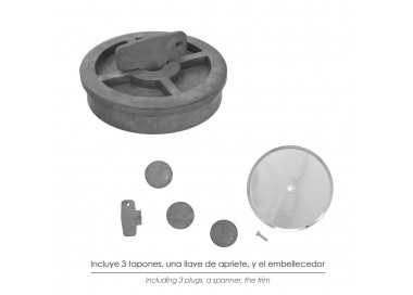 Tapa Bote Sifónico PVC Ø 110 mm.