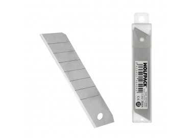 Hoja Cutter 18 mm. (Estuche 10 Piezas) Acero al Carbono.