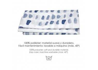 Cortina Ducha Matrix Azul 180x200 cm. Impermeable
