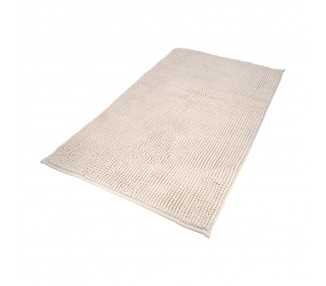 Alfombra Baño Poliéster Chenilla 50x80 cm. Marrón.