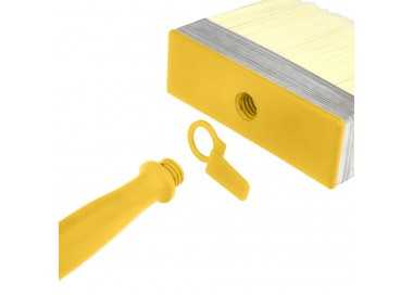 Brocha Profesional Techos 140x40 mm. Cerda Blanca. Mango Ergonomico, Con Gancho. Brocha Pintura, Brocha Pintor Profesional