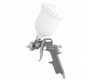 Pistola Pintar Neumática Boquilla De 1,5 mm. Con Depósito Superior 0,6 Litros y  Adaptador Rapido